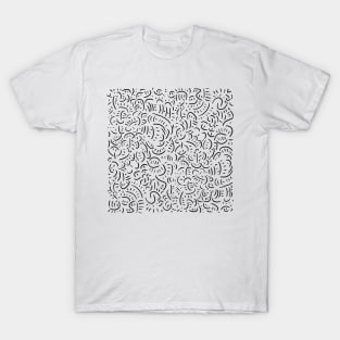 Simple graphic pattern wit short lines T-Shirt